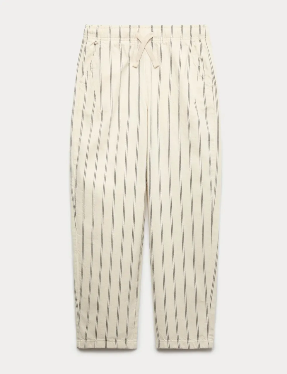 Cotton Rich Striped Lightweight Trousers (6-16 Yrs)