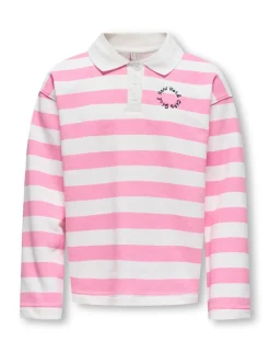 Cotton Rich Striped NYC Logo Polo Shirt (7-14 Yrs)