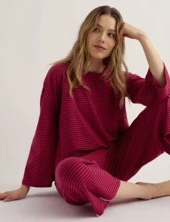 Cotton Rich Striped Pyjama Set