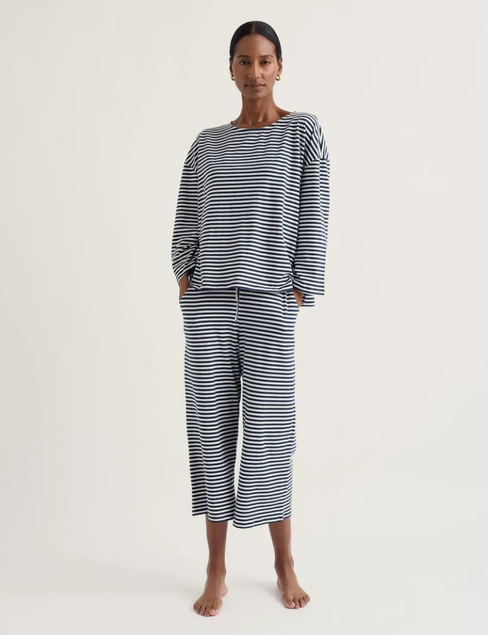 Cotton Rich Striped Pyjama Set