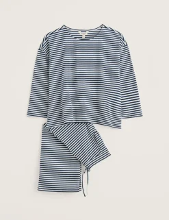 Cotton Rich Striped Pyjama Set