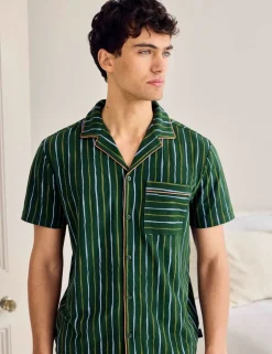 Cotton Rich Striped Pyjama Set