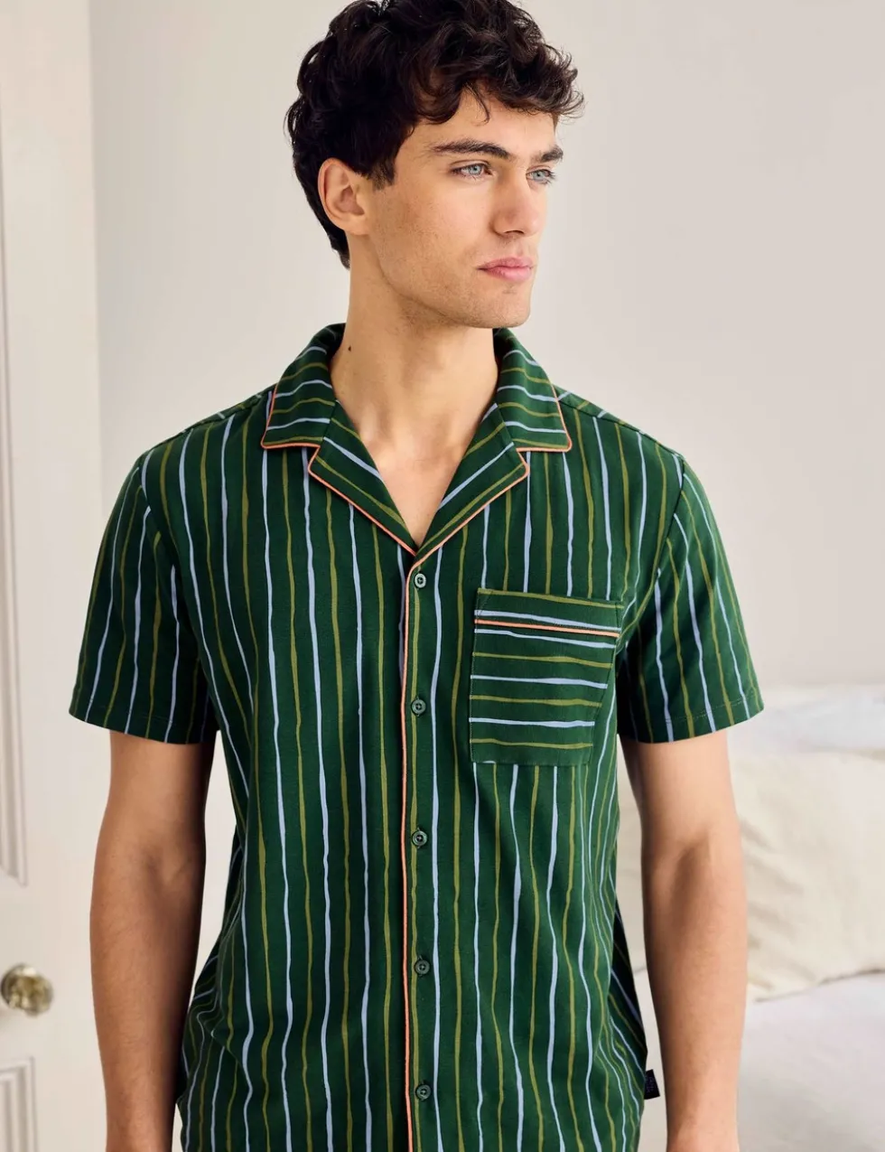 Cotton Rich Striped Pyjama Set