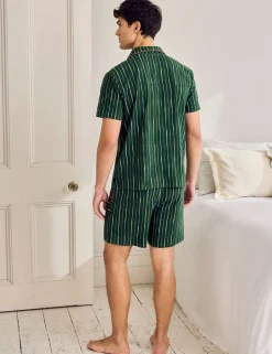 Cotton Rich Striped Pyjama Set
