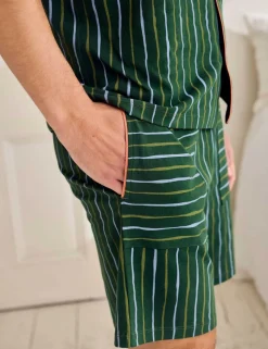 Cotton Rich Striped Pyjama Set