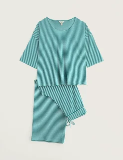 Cotton Rich Striped Pyjama Set