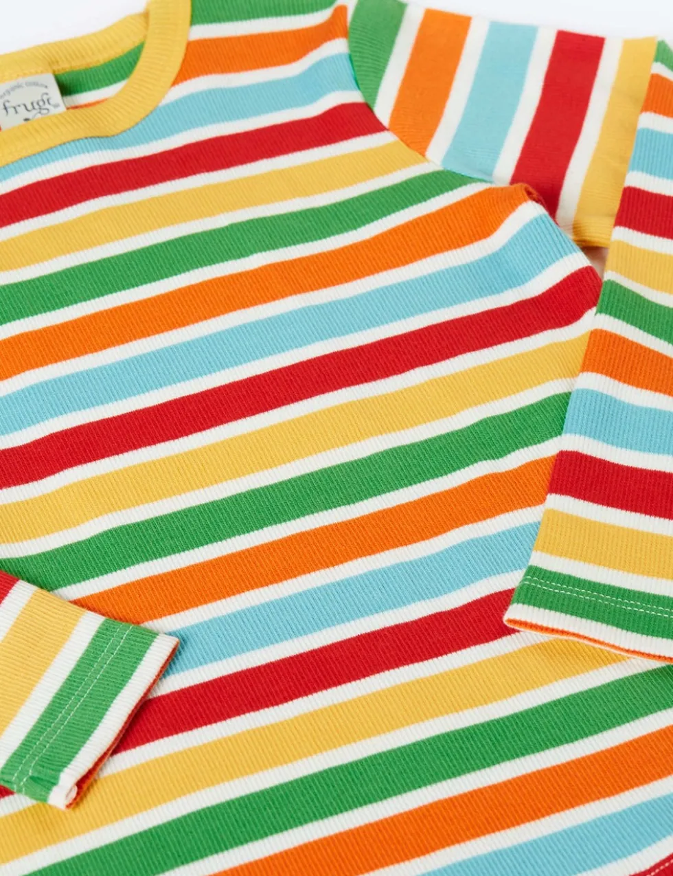 Cotton Rich Striped Ribbed Top (1-10 Yrs)