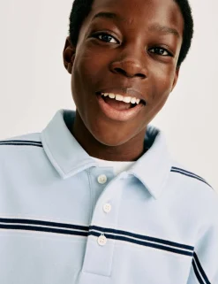 Cotton Rich Striped Rugby Sweatshirt (6-16 Yrs)
