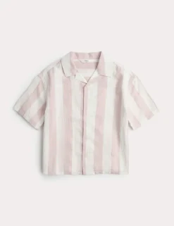 Cotton Rich Striped Seerscucker Shirt (2-8 Yrs)