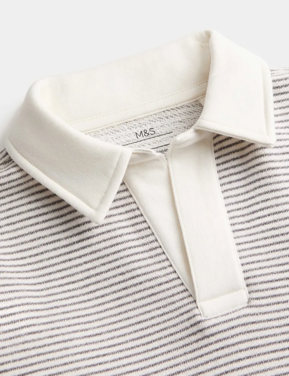 Cotton Rich Striped Sweatshirt (2-8 Yrs)