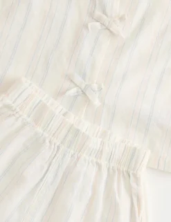 Cotton Rich Striped Top & Bottom Outfit (0-5 Yrs)