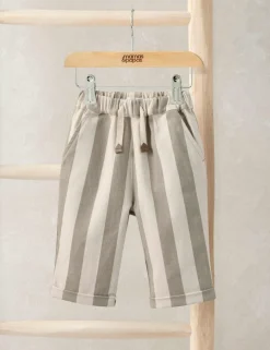 Cotton Rich Striped Trousers (0-36 Mths)