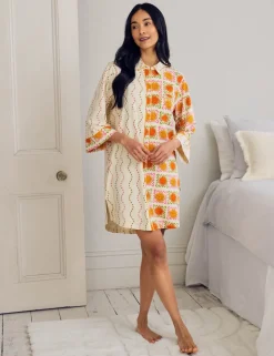 Cotton Rich Sunshine Tile Print Nightshirt