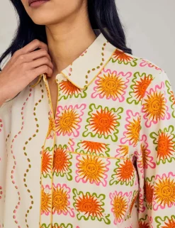 Cotton Rich Sunshine Tile Print Nightshirt