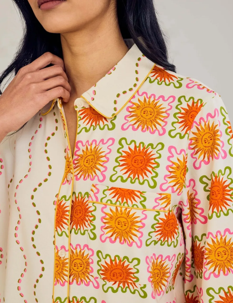 Cotton Rich Sunshine Tile Print Nightshirt