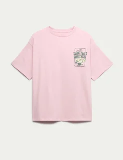 Cotton Rich Sweet Pea Graphic T-Shirt (6-16 Yrs)