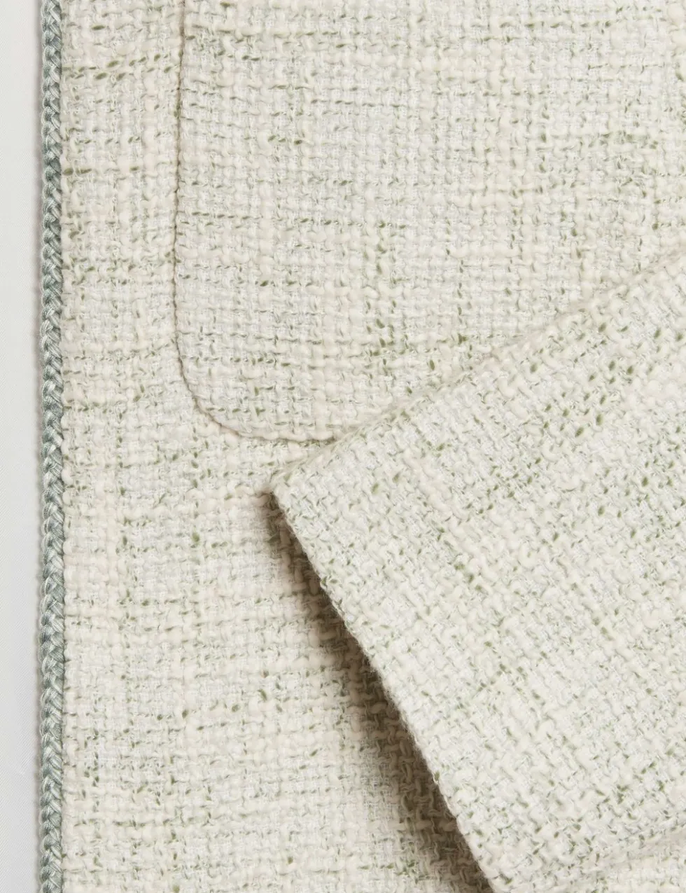 Cotton Rich Textured Cropped Jacket