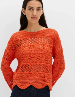 Cotton Rich Textured Cropped Jumper