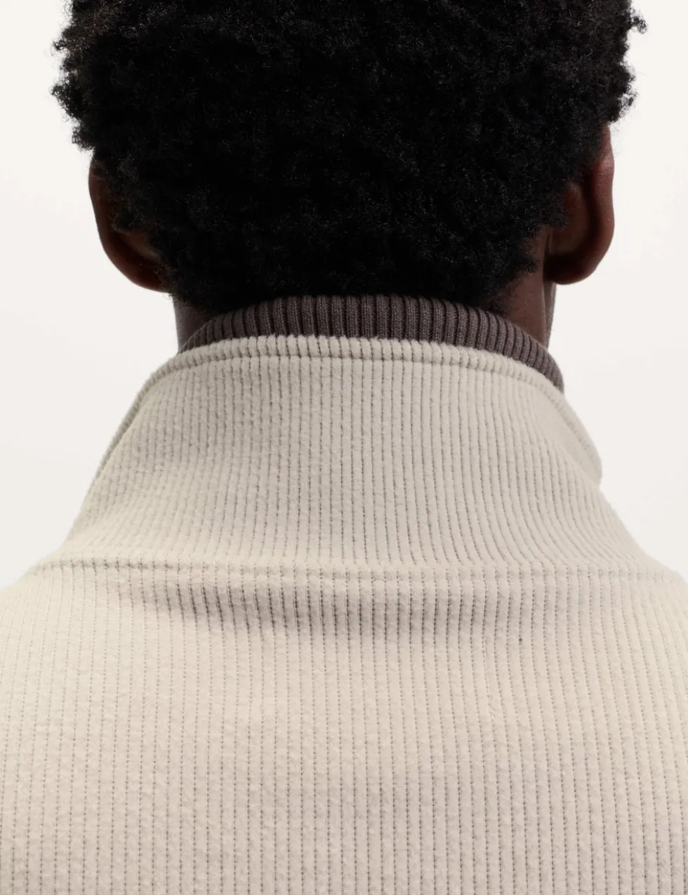 Cotton Rich Textured Half Zip Sweatshirt