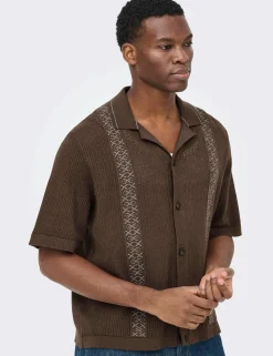 Cotton Rich Textured Knitted Polo Shirt