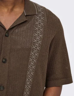 Cotton Rich Textured Knitted Polo Shirt