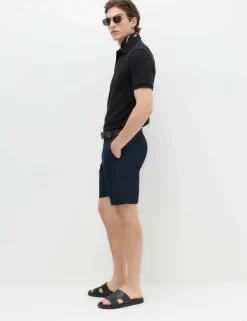 Cotton Rich Textured Knitted Polo Shirt