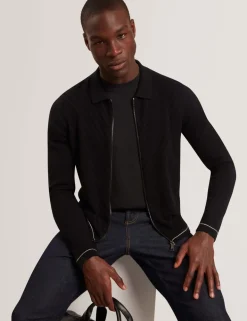 Cotton Rich Textured Knitted Jacket