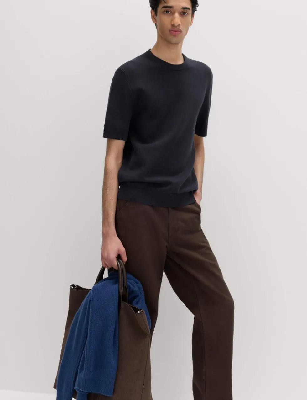 Cotton Rich Textured Knitted T-Shirt