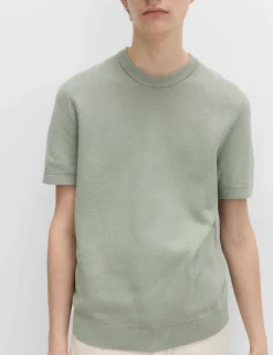 Cotton Rich Textured Knitted T-Shirt