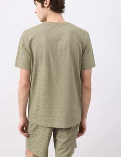 Cotton Rich Textured Loungewear Top
