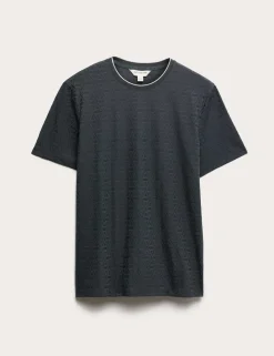 Cotton Rich Textured Loungewear Top