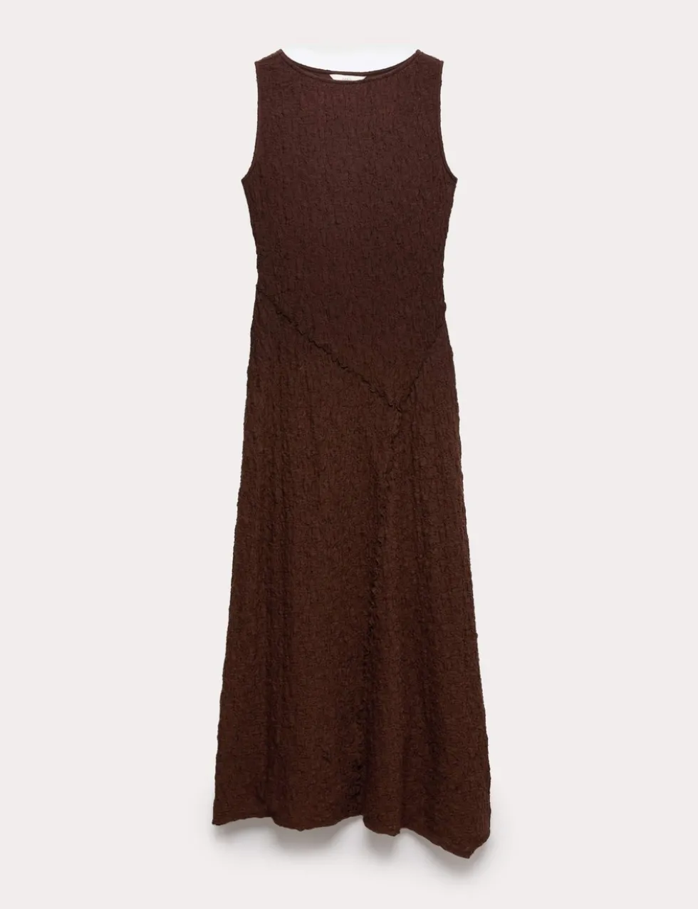Cotton Rich Textured Midaxi Column Dress
