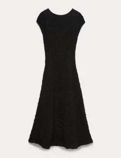 Cotton Rich Textured Midi Skater Dress
