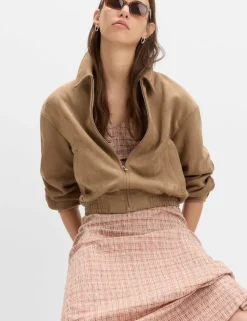 Cotton Rich Textured Printed Midi Tea Dress