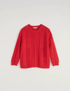 Cotton Rich Textured Relaxed Jumper