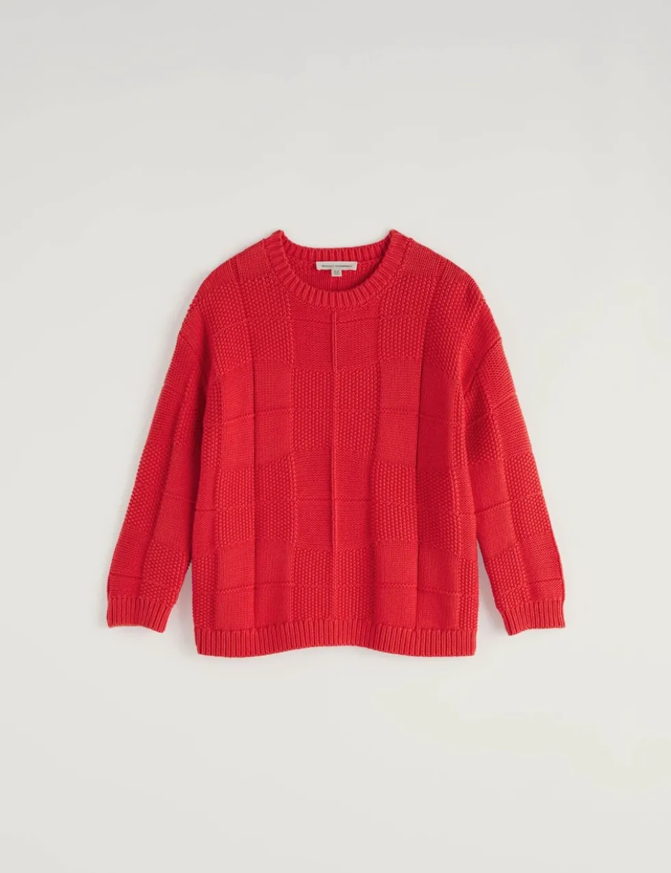 Cotton Rich Textured Relaxed Jumper
