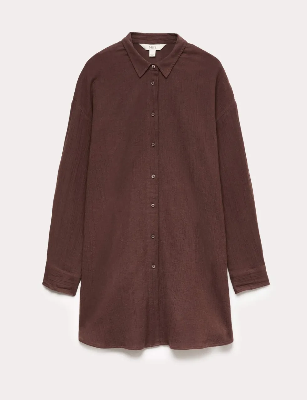 Cotton Rich Textured Shirt with Linen