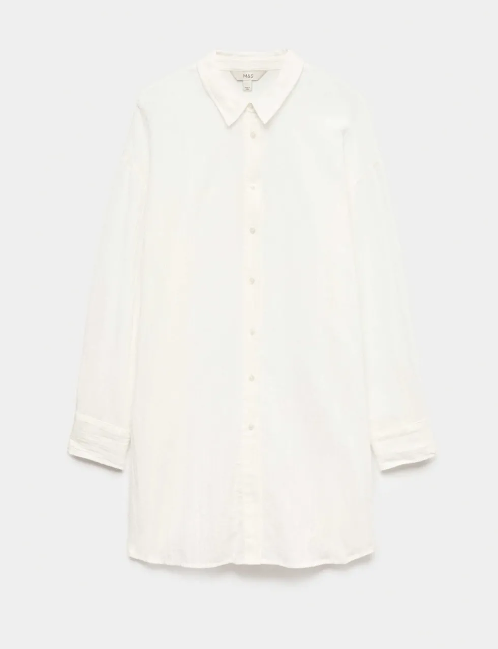 Cotton Rich Textured Shirt with Linen