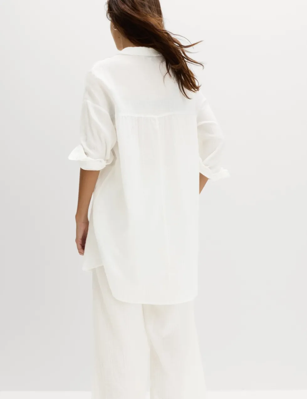 Cotton Rich Textured Shirt with Linen