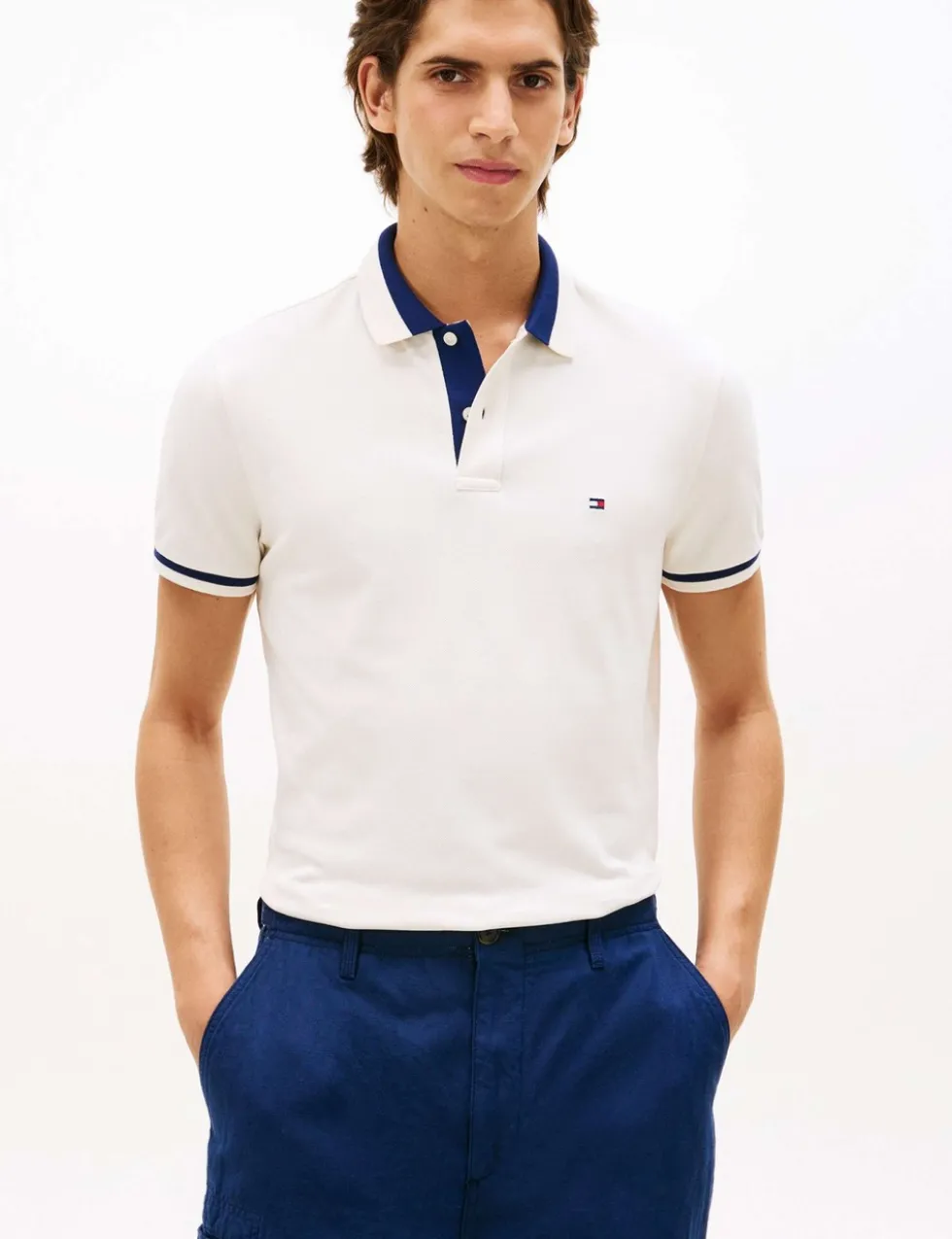 Cotton Rich Tipped Polo Shirt