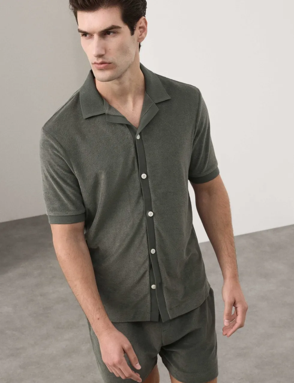 Cotton Rich Towelling shirt