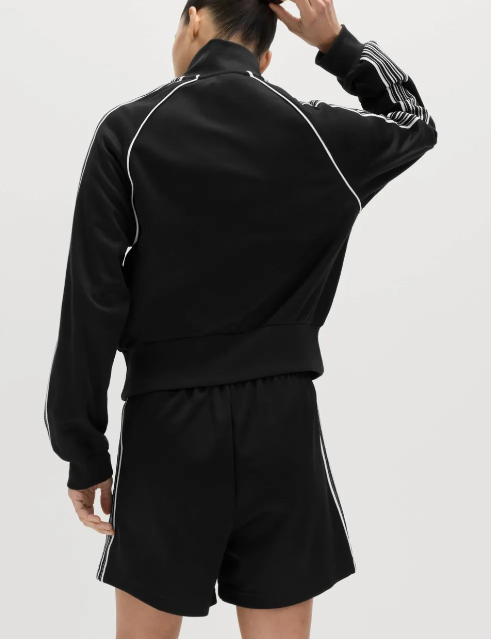 Cotton Rich Tricot Zip Up Track Jacket
