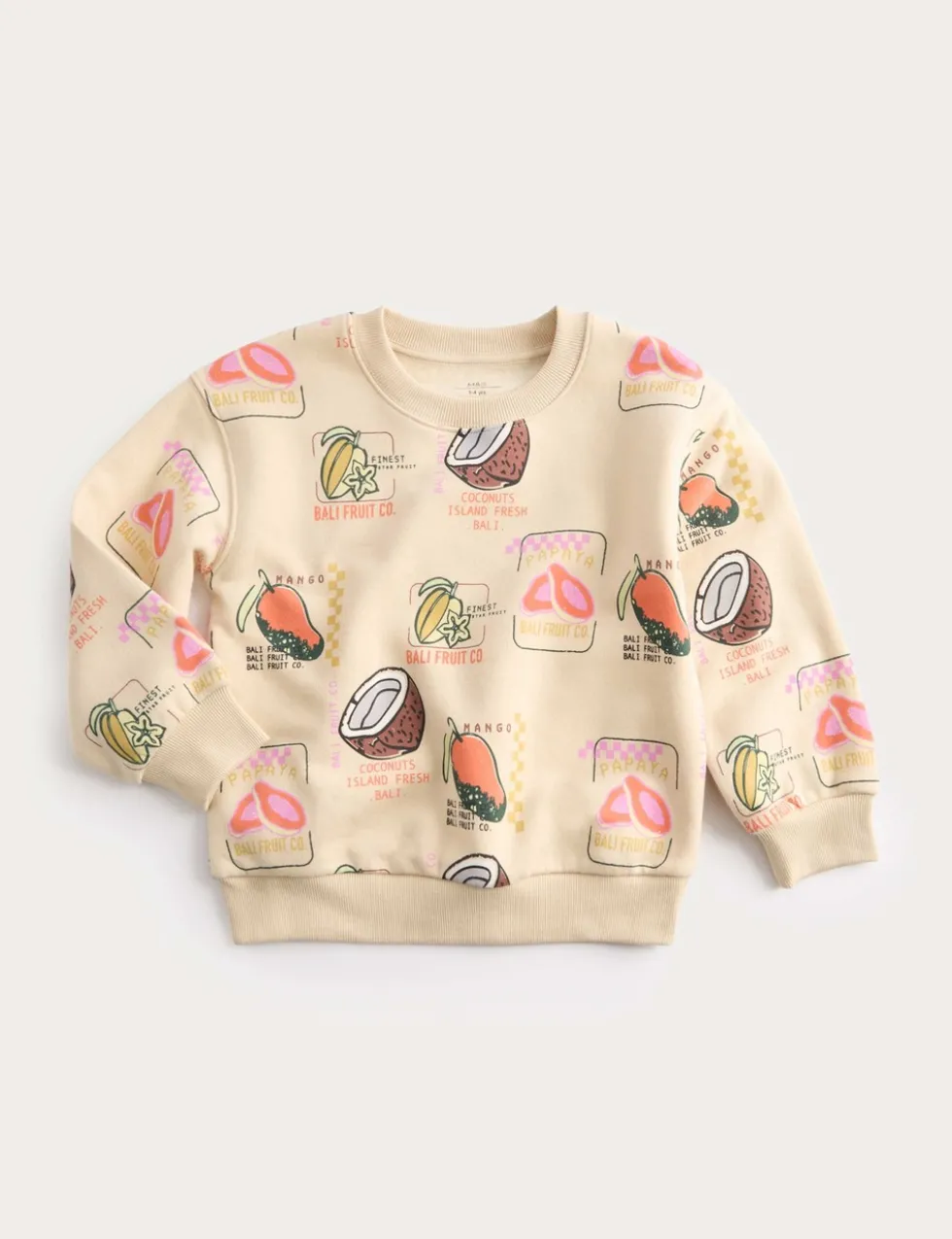 Cotton Rich Tropical Print Sweatshirt (2-8 Yrs)