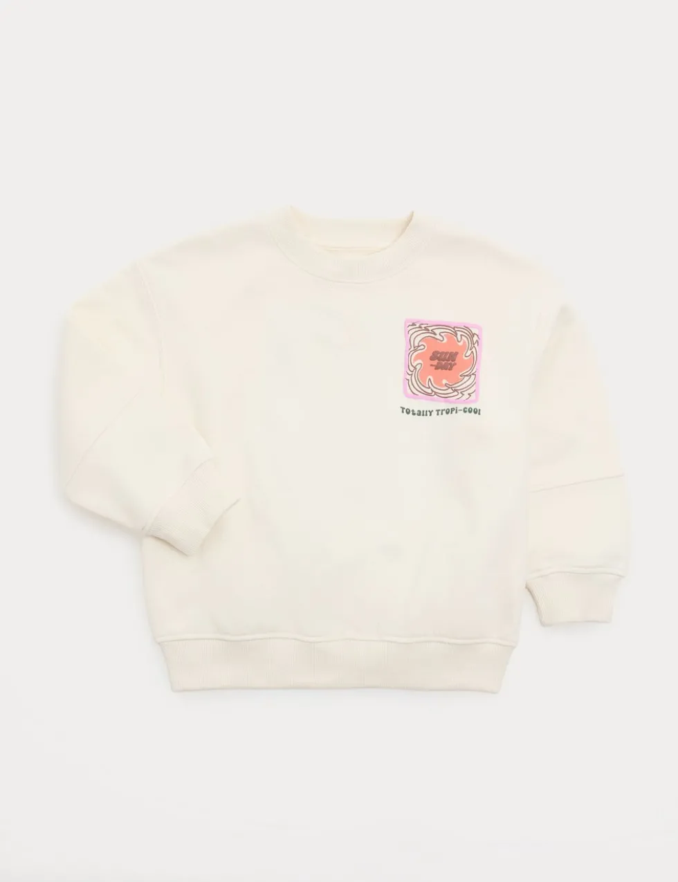 Cotton Rich Tropical Print Sweatshirt (2-8 Yrs)