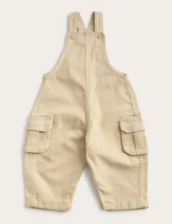 Cotton Rich Twill Dungarees (0-3 Yrs)