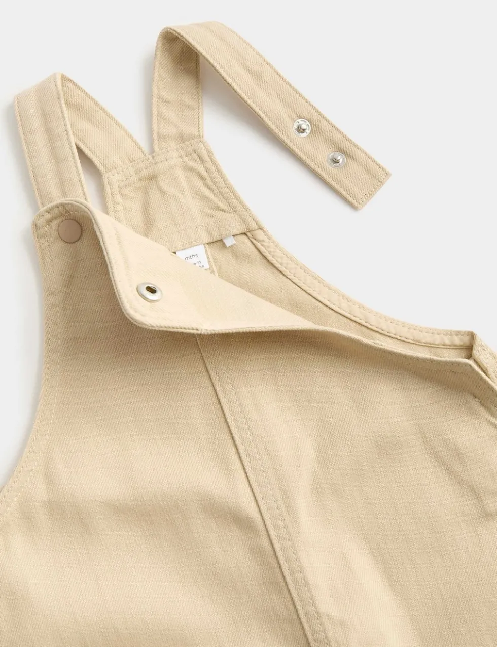 Cotton Rich Twill Dungarees (0-3 Yrs)