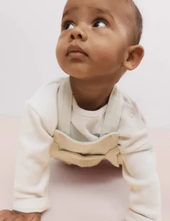 Cotton Rich Twill Dungarees (0-3 Yrs)