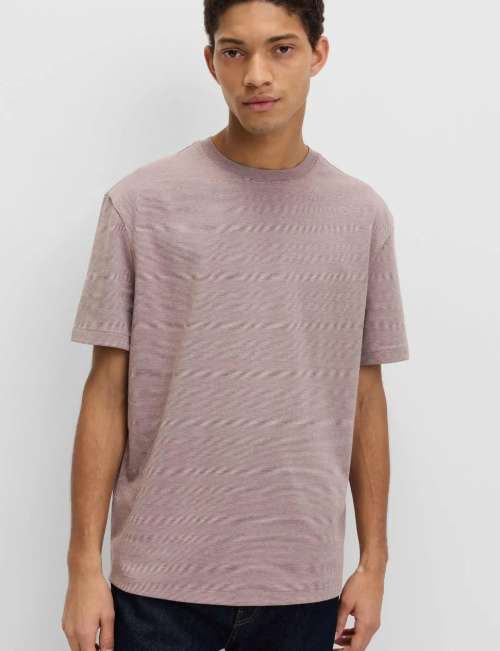 Cotton Rich Ultimate Performance Striped T-Shirt