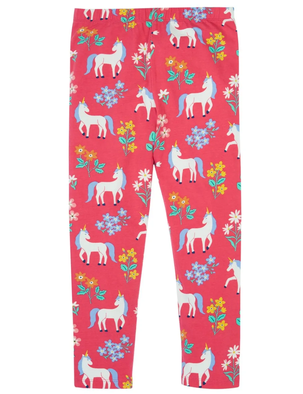 Cotton Rich Unicorn & Floral Leggings (2-10 Yrs)
