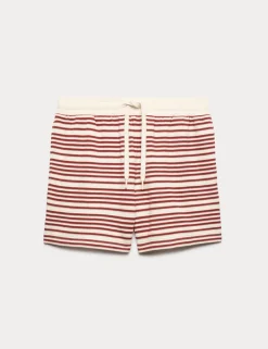 Cotton Rich Variegated Stripe Shorts